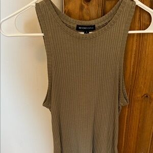 Beyond Yoga Sage Ribbed Tank Top